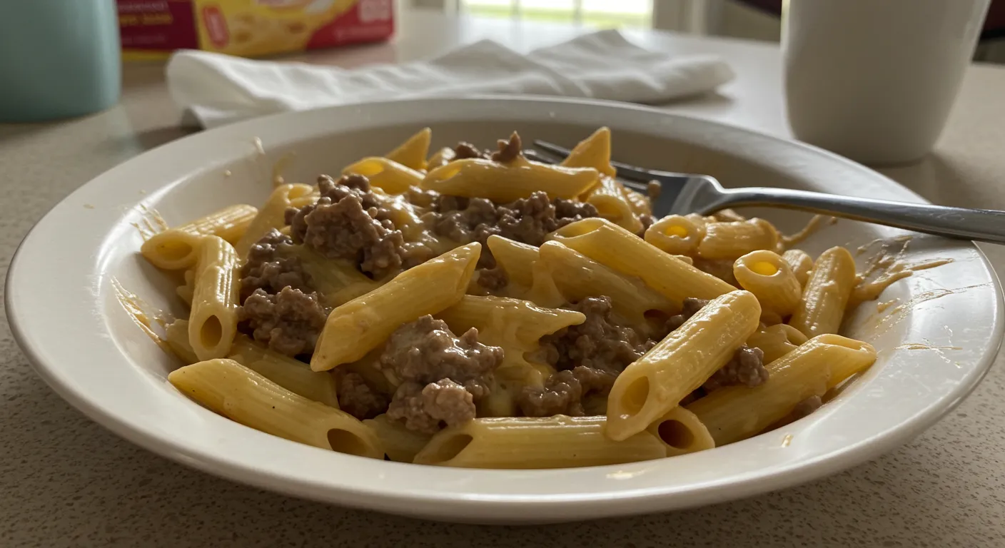 Creamy Velveeta Beef Stroganoff and Penne Pasta: Ultimate Comfort Food Perfection